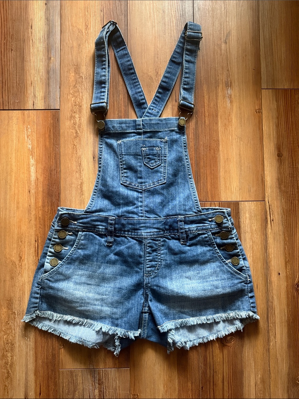 YMI Denim Short Overalls